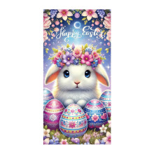 Cortina de porta de Páscoa em poliéster para uso interno e externo