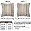 Fodere per cuscini a righe marroni, 50x50 cm, set da 2, in cotone e lino 4