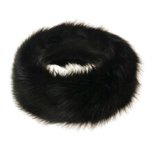 Dames neppe hoofdband - Winterse pluizige oorwarmers - Oorbeschermers voor koud weer, Russische hoofdband - Zwart