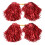 2 Stück Squads Dance Pompons Metallic Cheer Flower Stick Kleinkind 5