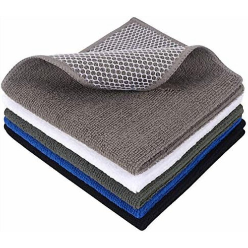 Chiffons à vaisselle en microfibre 30 x 30 cm (lot de 5)