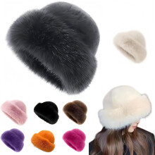 2026Nuovo cappello a secchiello da donna in pelliccia sintetica, cappello invernale morbido e caldo da pescatore per il freddo, attività all'aperto,