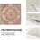 Fodere per cuscini Boho 18x18, set da 2, lino arancione, design etnico – Arredamento rustico e per esterni 5