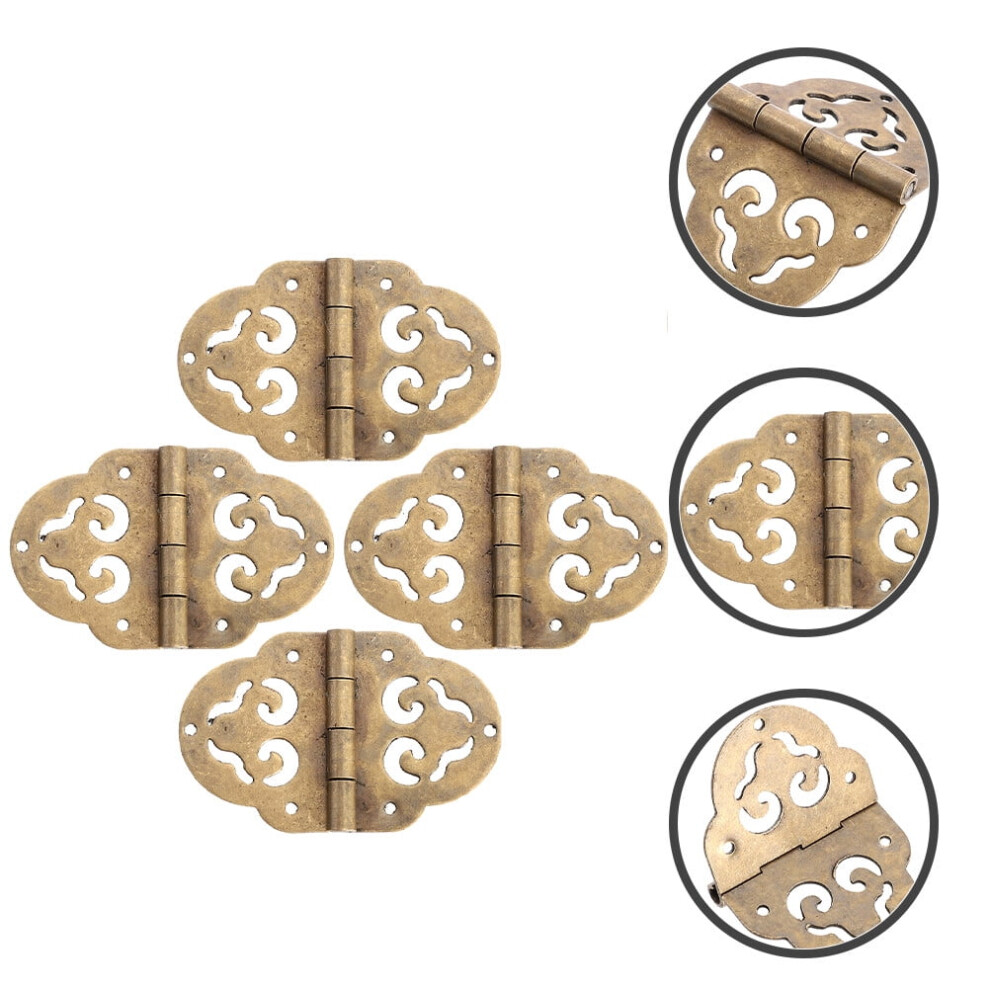 4Pcs Small Copper Hinges For Wooden Boxes Practical Decorative Hardware 9450273721941