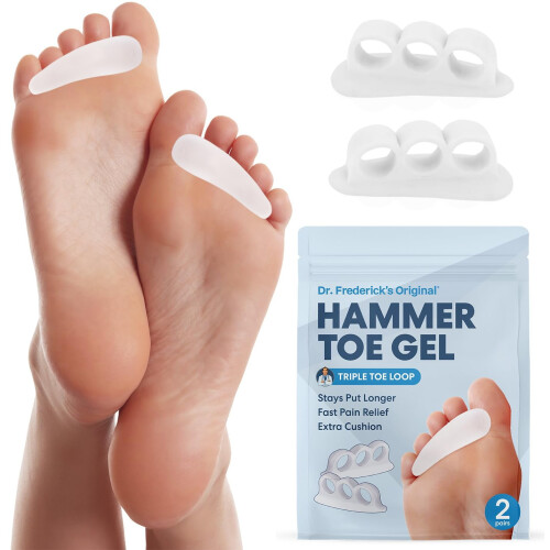 Τζελ Hammer Toe - 4 τεμάχια - Στήριγμα Hammer Toe για γυναίκες και άνδρες - Επαναευθυγράμμιση