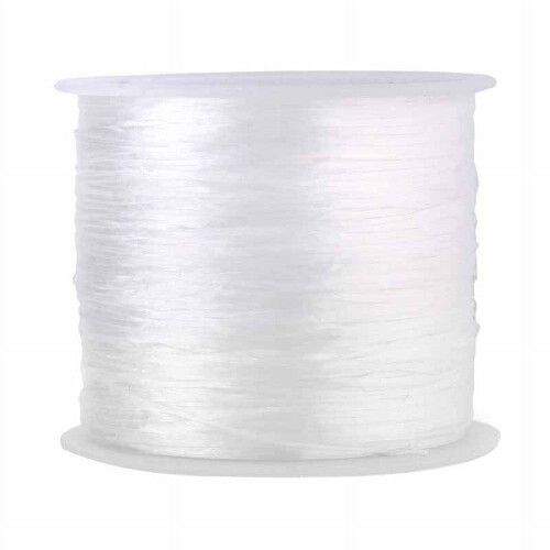 Best-0,8 mm 100 Meter transparente, dehnbare elastische Perlenschnur N1