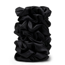 Elastici per capelli in raso da donna – 8 pezzi, in seta nera, anti-crespo, elastici delicati per capelli spessi e sottili, morbidi, accessori
