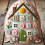 Kit de ouă de Paște brodate manual, model patchwork, cu pui, decorațiuni interioare și instrucțiuni, ornamente pentru casă 7