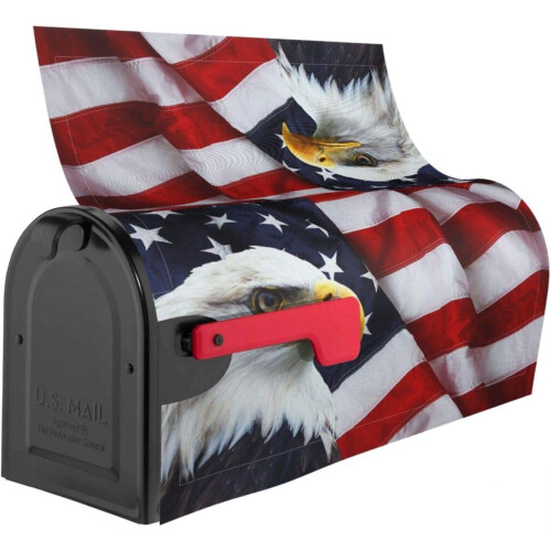 Capa para caixa de correio com a bandeira americana, 53 x 46 cm (21 x 18 polegadas) 2