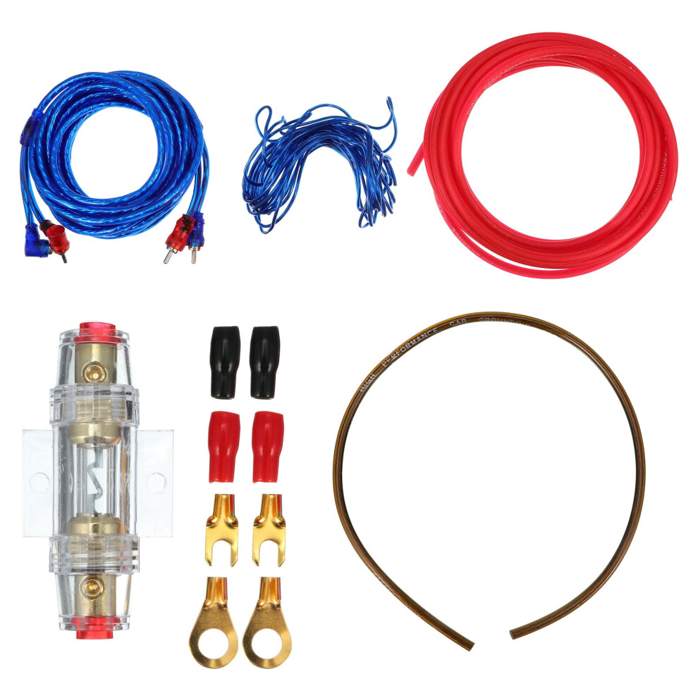1 Set Car Stereo Wiring For Speaker Amplifier Subwoofer 8 Gauge Diy Stereo Wire 9450273723556