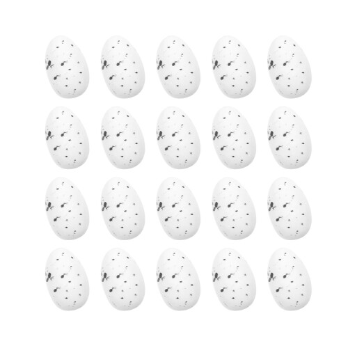Factory Direct Craft Plastic Artificial Speckled Bird Eggs - 20 Mini Robin Egg Blue Eggs for Spring and Easter Decorations 1