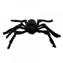 Ragno gigante di Halloween, decorazioni di Halloween per esterni, patio, prato e giardino, finto ragno peloso di grandi dimensioni.