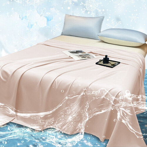Solid Colour Washable Bed Sheet Set – Soft Silk-Like 2