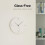 12 inch Slim Silent Wall Clock Ivory 3