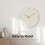 12 inch Slim Silent Wall Clock Ivory 5