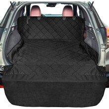 Upgraded Extra-Large Water-Resistant SUV Cargo Liner for Dogs with Bumper Flap – Compatible with Full-Size SUVs & Vans, Black