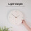 12 inch Slim Silent Wall Clock Ivory 4