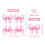 Bow Pattern Paper Napkins Set of 50 3