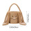 Plush Bunny Easter Bag Brown 24x20cm 3