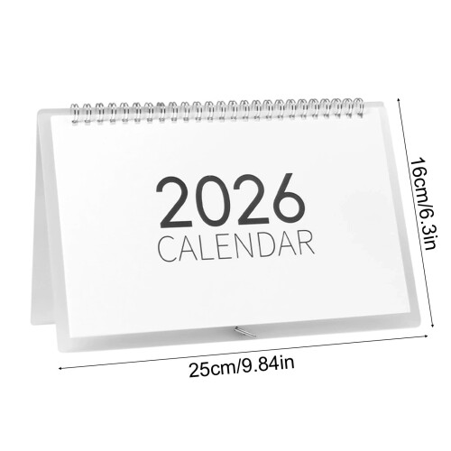 Ημερολόγιο γραφείου 2026 (Ιανουάριος–Δεκέμβριος), 9,84"x6,3", Μινιμαλιστικό όρθιο 2