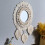 Beige Oval Cotton Rope Wall Mirror 48x25.5 in 4