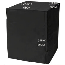 Hoes voor stapelbare stoel Oxford 210D, zwart