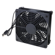 Aurgiarme Compact 120mm koelventilator met USB-aansluiting voor elektronica, serverracks, netwerkkasten en het voorkomen van oververhitting van