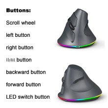 Rechargeable Wireless Gaming Mouse Rechargeable 1200/1600/2400/3200/4800/7200 DPI Ergonomic Design PC Gaming Mouse