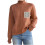 Damen-Rollkragenpullover mit Spitzenapplikationen, Acryl-Strickoberteil 1