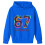 Meme Hoodie för Barn Blå Långärmad Tröja 5