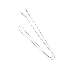 Stainless Steel Eyeglass Chain Silver 1Pack Non Slip Eyeglass Holder