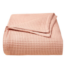 Big Deal! Weave Cotton Large Bed Throw Sofa Cover Travel Blanket Coziness to Your Bedroom Premises,Red