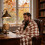 Checkered flannel blanket black white brown 50x60 in 6