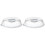 Lot de 2 petits couvercles transparents pour micro-ondes, anti-éclaboussures. 1