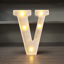 LED Alphabet Letter Lights - Battery Operated Nursery Wall Decor for Birthday Wedding & Kids Room Lighting