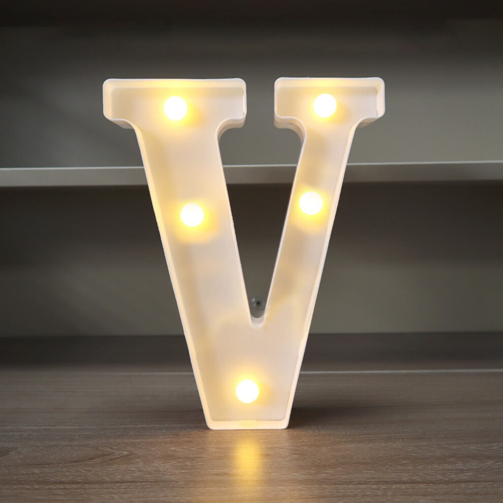 LED Alphabet Letter Lights - Battery Operated Nursery Wall Decor for Birthday Wedding & Kids Room Lighting