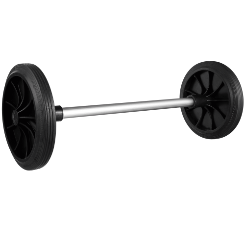 Garbage Bin Wheels Replacement Plastic Trash Can Wheels Rubbish Can Wheels with Hollow Shaft Replacement Wheels 2