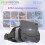 Visore VR 3D compatibile con iPhone e Android – Occhiali VR panoramici a 360 per smartphone da 4,5 a 7 pollici 3