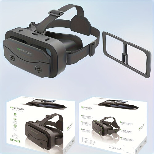 Visore VR 3D compatibile con iPhone e Android – Occhiali VR panoramici a 360 per smartphone da 4,5 a 7 pollici 1