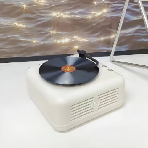 Portable Vinyl Turntable with Built-in Speakers 2