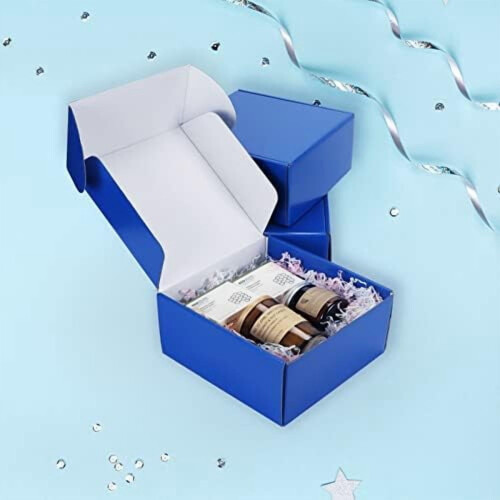 Blå presentförpackningar 20x20x10 cm, 25-pack 1