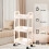 Plastic Kitchen Storage Cart 3-Tier with Casters 15x10x32 5