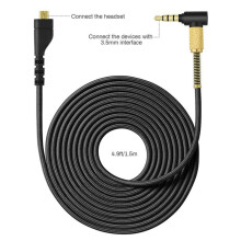 2X Replacement Audio Headset Cord for Arctis 7 5 3 Pro Wireless Gaming Headphones 4.9Ft Cable