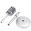 2X Desktop Microphone Prop Model with Adjustable Height, Classic Retro Style Microphone Stand Fake Mic Prop,Silver 9