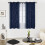 Blackout Thermal Curtains with Silver Wave Dot Print, 38x54 2