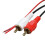 6Pcs Car Wireless  Module Music Adapter RCA AUX Audio Cable Universal 2RCA Interface  Adapter 5-12V 1