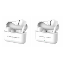 2Set Cuffie di Traduzione M6 127 Lingue Traduzione Istantanea Traduttore Vocale Intelligente Traduttore Wireless Auricolare