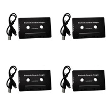 4X Universal Cassette 5.0 Audio Car Tape Aux Stereo Adapter with Mic for Phone MP3 AUX Cable CD Player