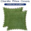 Capas de almofada decorativas 22x22 polegadas (2 unidades), capas de almofada em chenille verde-floresta com pompons, tingidas em cor sólida 6