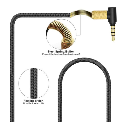 3X Replacement Audio Headset Cord for  Arctis 7 5 3 Pro Wireless Gaming Headphones 4.9Ft Cable 2